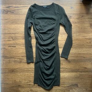 Vintage Express Green Long Sleeve Dress